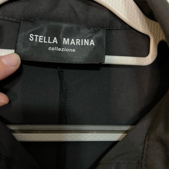 Stella Marina Collezione Puff Ruffle sleeve shirt dress - Picture 2 of 8